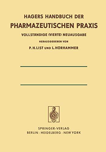 Chemikalien und Drogen Teil C: T-Z (Handbuch der Pharmazeutischen Praxis - Vollständige (4.) Neuausgabe, 6 / C)
