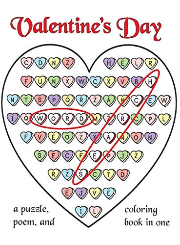 Valentine's Day Word Search: A Puzzle, Poem, and Coloring Book in One