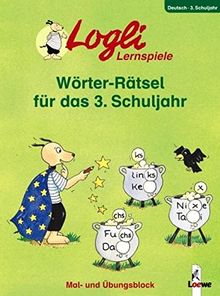 Logli-Übungsblock: Wörter-Rätsel für das 3. Schuljahr