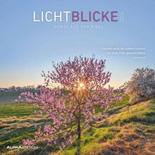 Lichtblicke 2024 - Broschürenkalender 30x30 cm (30x60 geöffnet) - Kalender mit Platz für Notizen - inkl. Poster - Bibelzitate - Bildkalender - Wandkalender: Worte aus der Bibel