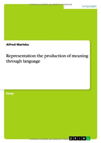 Representation: the production of meaning through language