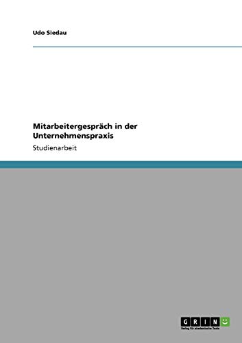 Mitarbeitergespräch in der Unternehmenspraxis
