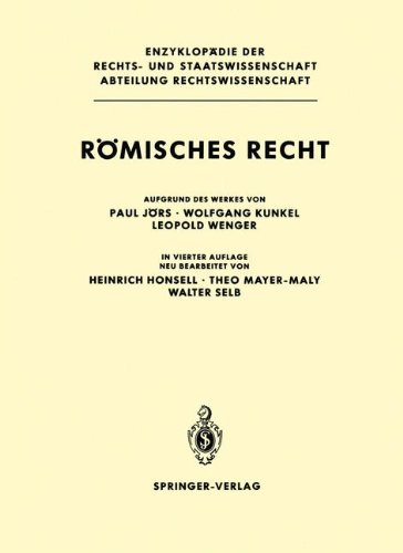 Römisches Recht (Enzyklopädie der Rechts- und Staatswissenschaft)