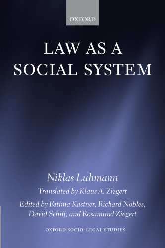 Law as a Social System (Oxford Socio-Legal Studies)