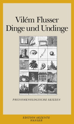 Dinge und Undinge: Phänomenologische Skizzen