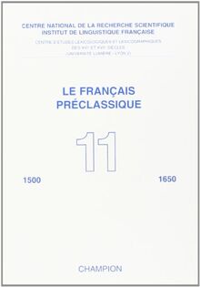 Français préclassique (Le), n° 11