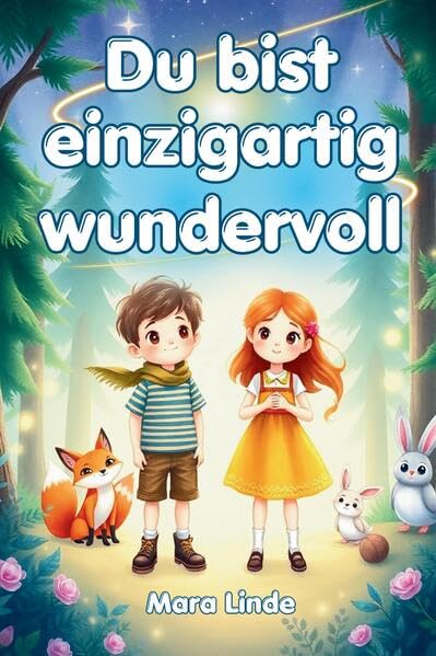 Du bist einzigartig wundervoll – Mutmachgeschichten für Kinder ab 6 Jahren: Ein Kinderbuch voller Mut, Gefühl und Abenteuer für Mädchen und Jungen zum Vorlesen und Selberlesen.