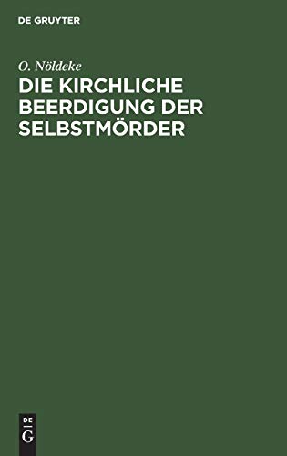 Die kirchliche Beerdigung der Selbstmörder
