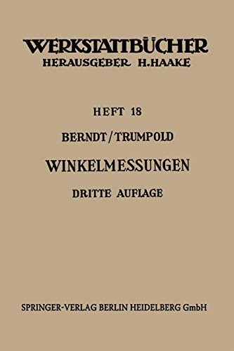 Winkelmessungen (Werkstattbücher) (German Edition) (Werkstattbücher, 18, Band 18)