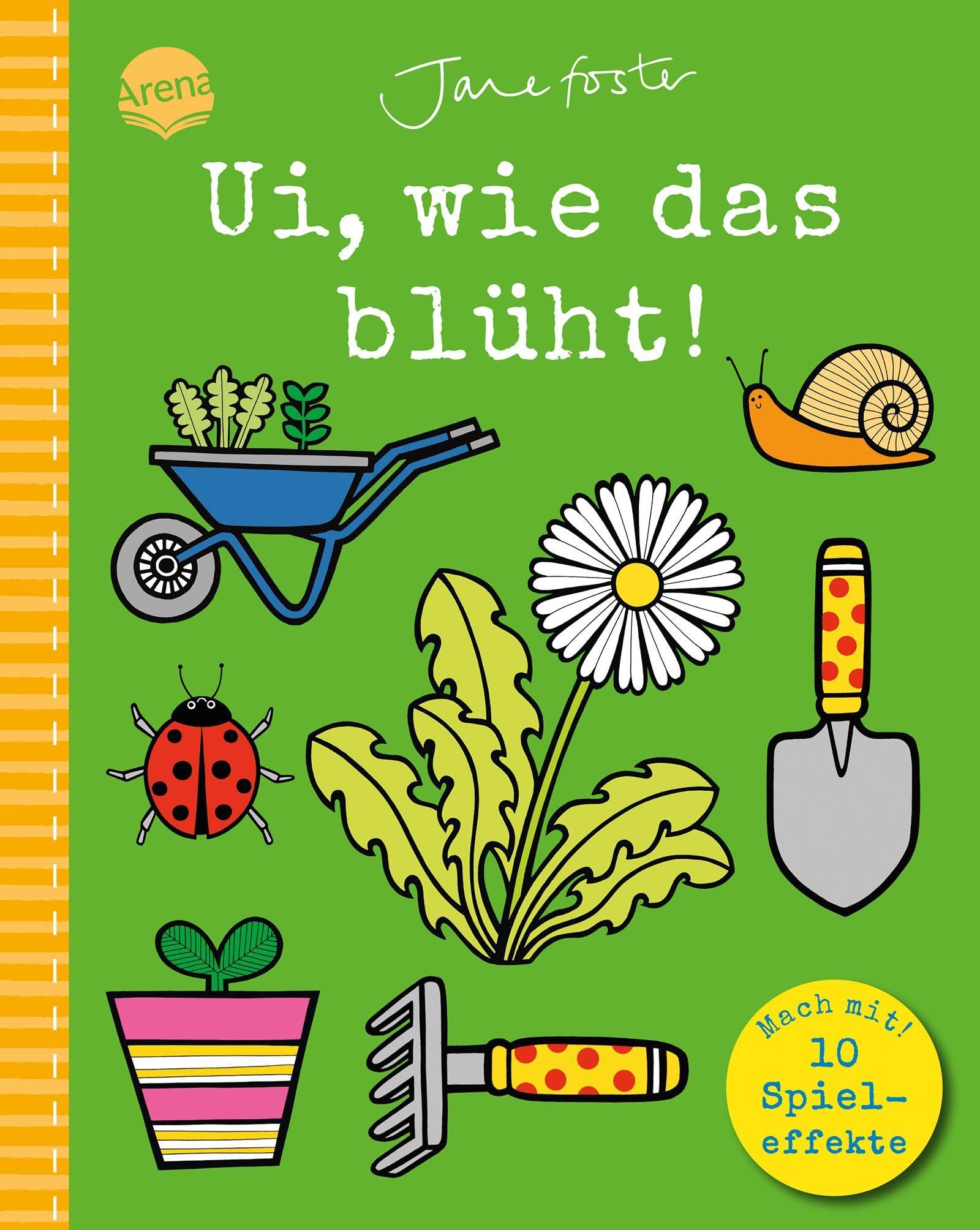 Ui, wie das blüht! Mach mit!: Pappbilderbuch mit Klappen, Schiebern und Drehscheibe ab 2 Jahren