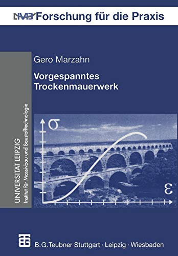 Vorgespanntes Trockenmauerwerk: Trag- Und Verformungsverhalten (Forschung Für Die Praxis) (German Edition)