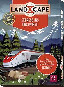 LandXcape - Express ins Ungewisse: Eine Escape-Rallye quer durch die Schweiz | Mehrfach spielbares Escape Game mit 50 Karten für Kinder ab 12 und ... (Regionale Geschenke aus und für die Schweiz)