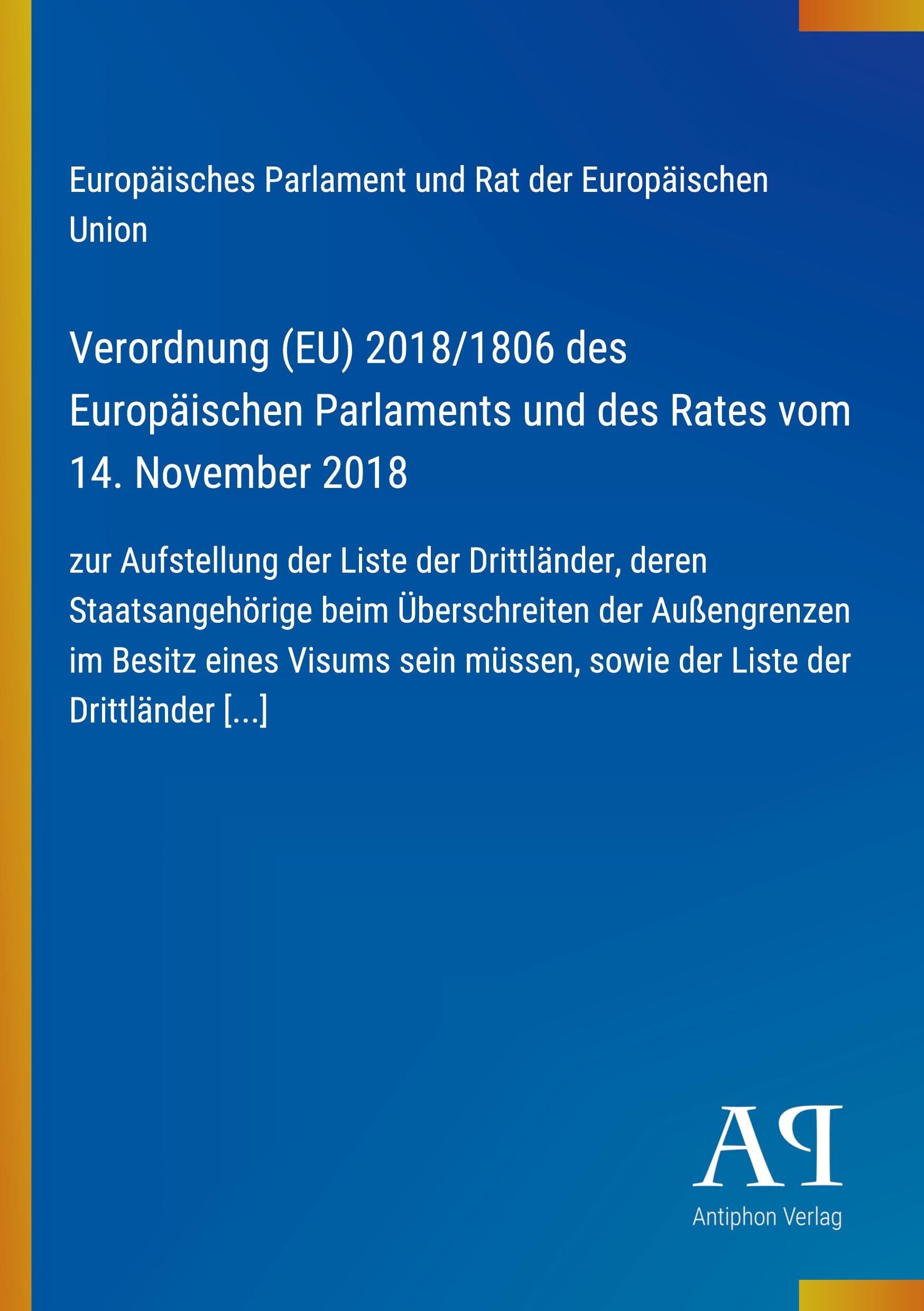 Verordnung (EU) 2018/1806 des Europäischen Parlaments und des Rates vom 14. November 2018