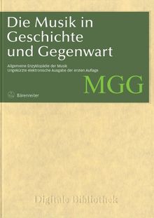 Digitale Bibliothek 060: MGG Musik in Geschichte und Gegenwart (PC+MAC)
