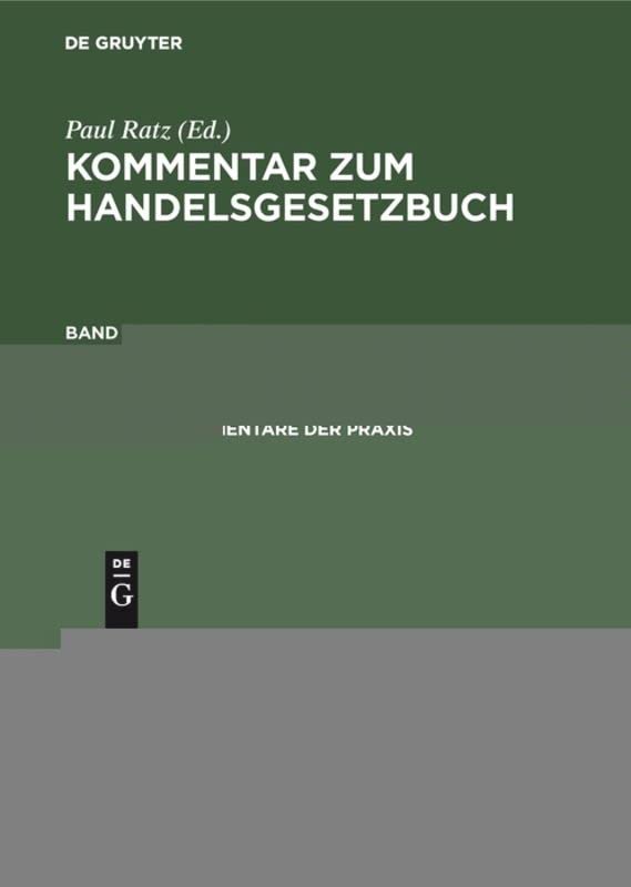 §§ 383–460 (Großkommentare der Praxis)