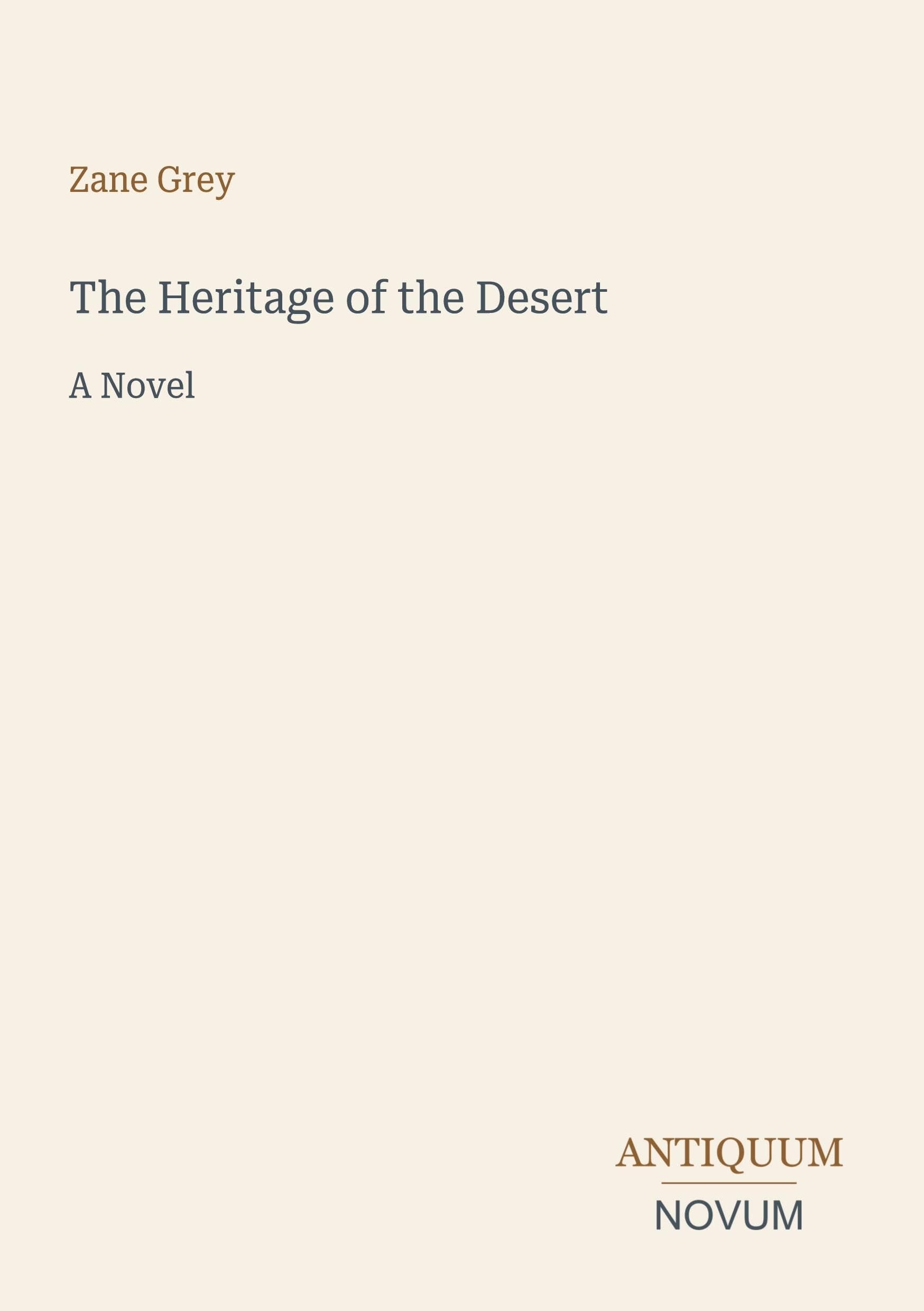 The Heritage of the Desert