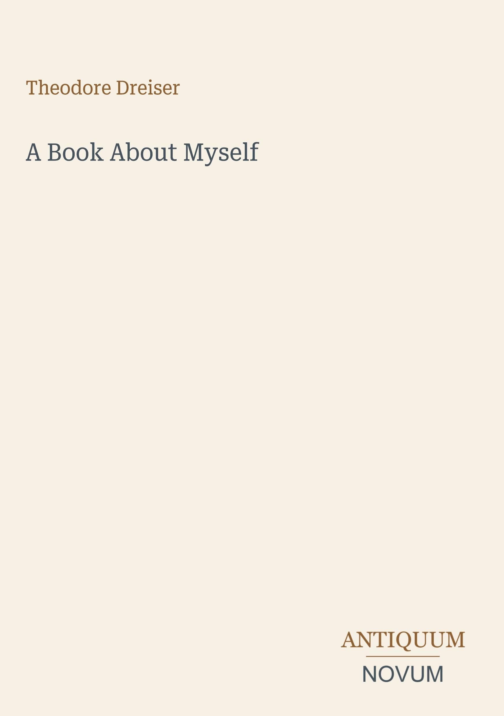 A Book About Myself