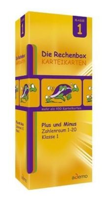 Die Rechenbox Klasse 1, Plus und Minus Karteikarten Zahlenraum 1-20, Klasse 1