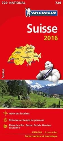 Carte Suisse 2016 Michelin