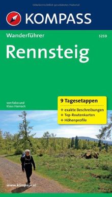 Rennsteig: Wanderführer mit Tourenkarten und Höhenprofilen