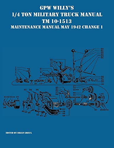 GPW Willy's 1/4 Ton Military Truck Manual TM 10-1513 Maintenance Manual May 1942 Change 1
