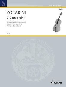 6 Concertini: Band 2. Violoncello und Basso continuo.: cello and basso continuo. (Cello-Bibliothek)