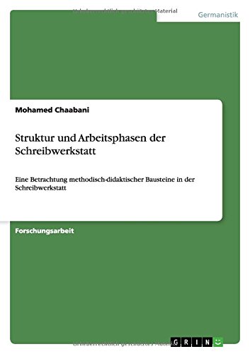 Struktur und Arbeitsphasen der Schreibwerkstatt: Eine Betrachtung methodisch-didaktischer Bausteine in der Schreibwerkstatt