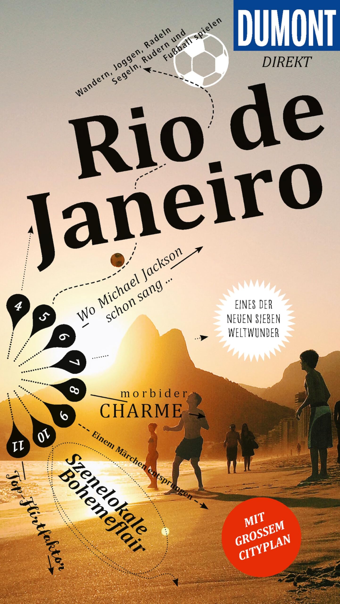 DUMONT direkt Reiseführer Rio de Janeiro: Mit großem Cityplan
