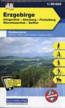 K&F Deutschland Outdoorkarte 48 Erzgebirge 1 : 50.000: Klingenthal - Altenberg - Fichtelberg - Oberwiesenthal - Seiffen