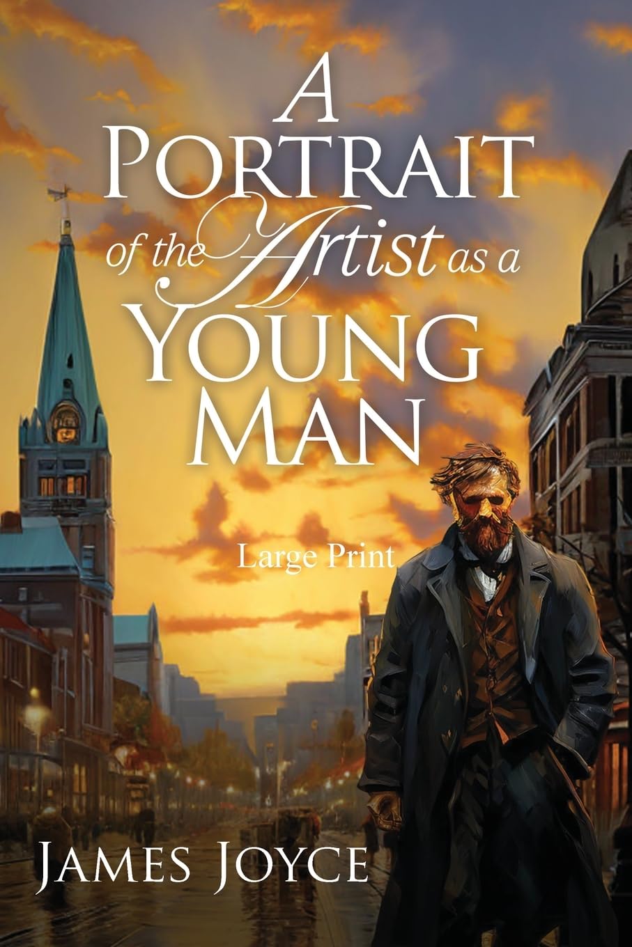 A Portrait of the Artist as a Young Man (Large Print, Annotated): Large Print Edition (Sastrugi Press Classics)