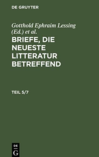 Briefe, die neueste Litteratur betreffend T. 5: BNLB-B, Teil 5