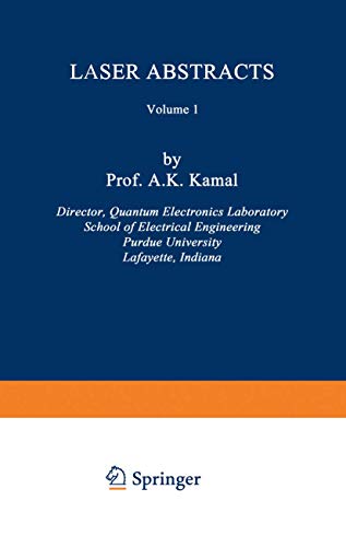Laser Abstracts: Volume 1