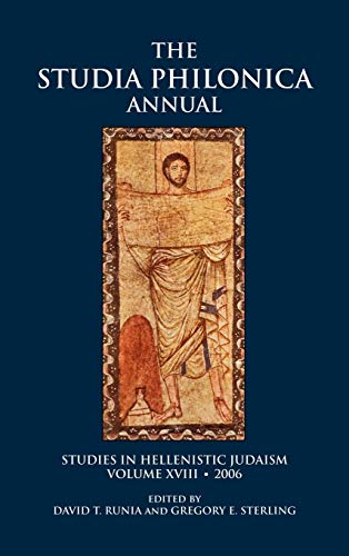 Studia Philonica Annual, XVIII, 2006 (Society of Biblical Literature, Band 18)
