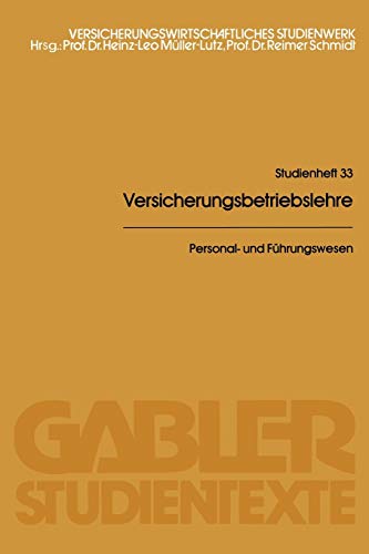 Personal- und Führungswesen (Gabler-Studientexte)