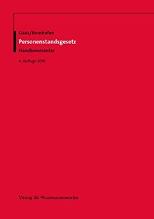 Personenstandsgesetz: Handkommentar