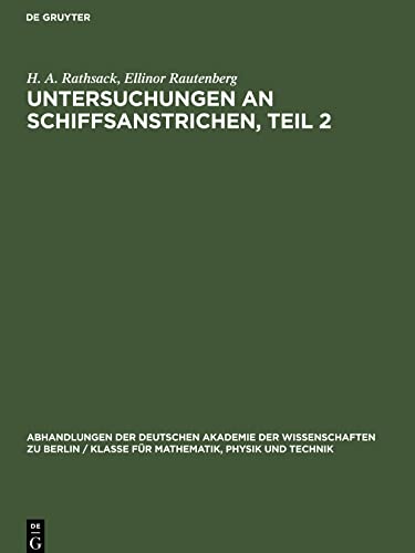 Untersuchungen an Schiffsanstrichen, Teil 2