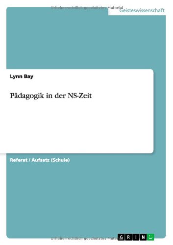 Pädagogik in der NS-Zeit