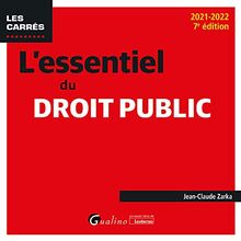 L'essentiel du droit public : 2021-2022 : tout le programme des concours de catégories A et B