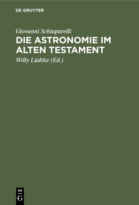Die Astronomie im Alten Testament