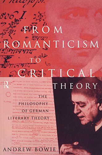 From Romanticism to Critical Theory: The Philosophy of German Literary Theory