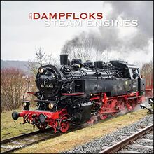 Dampfloks 2023 - Broschürenkalender 30x30 cm (30x60 geöffnet) - Kalender mit Platz für Notizen - Steam Engines - Bildkalender - Wandkalender