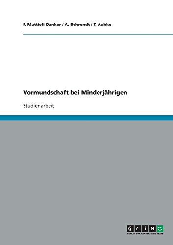 Vormundschaft bei Minderjährigen