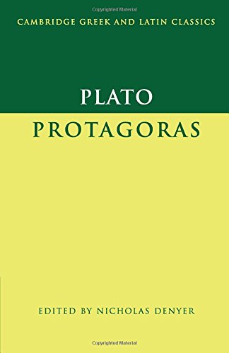 Plato, Protagoras (Cambridge Greek And Latin Classics)