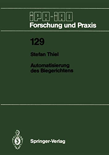 Automatisierung des Biegerichtens (IPA-IAO - Forschung und Praxis, 129, Band 129)