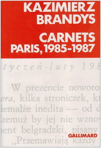 Carnets Paris, 1985-1987 (hors Série)