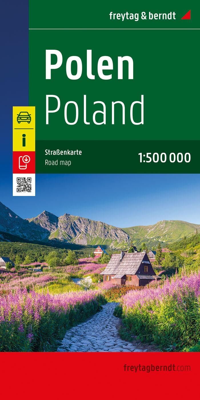 Polen, Straßenkarte 1:500.000, freytag & berndt - Neuware