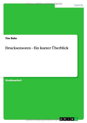 Drucksensoren - Ein kurzer Überblick