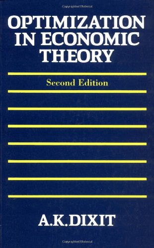 Optimization In Economic Theory