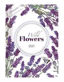 Ladytimer Grande Wild Flowers 2021 - Taschen-Kalender A5 (15x21 cm) - Blume - Notiz-Buch - Weekly - 128 Seiten - Alpha Edition