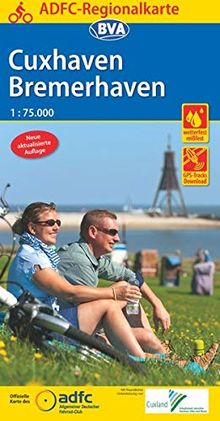 ADFC-Regionalkarte Cuxhaven Bremerhaven mit Tagestouren-Vorschlägen, 1:75.000, reiß- und wetterfest, GPS-Tracks Download (ADFC-Regionalkarte 1:75000)